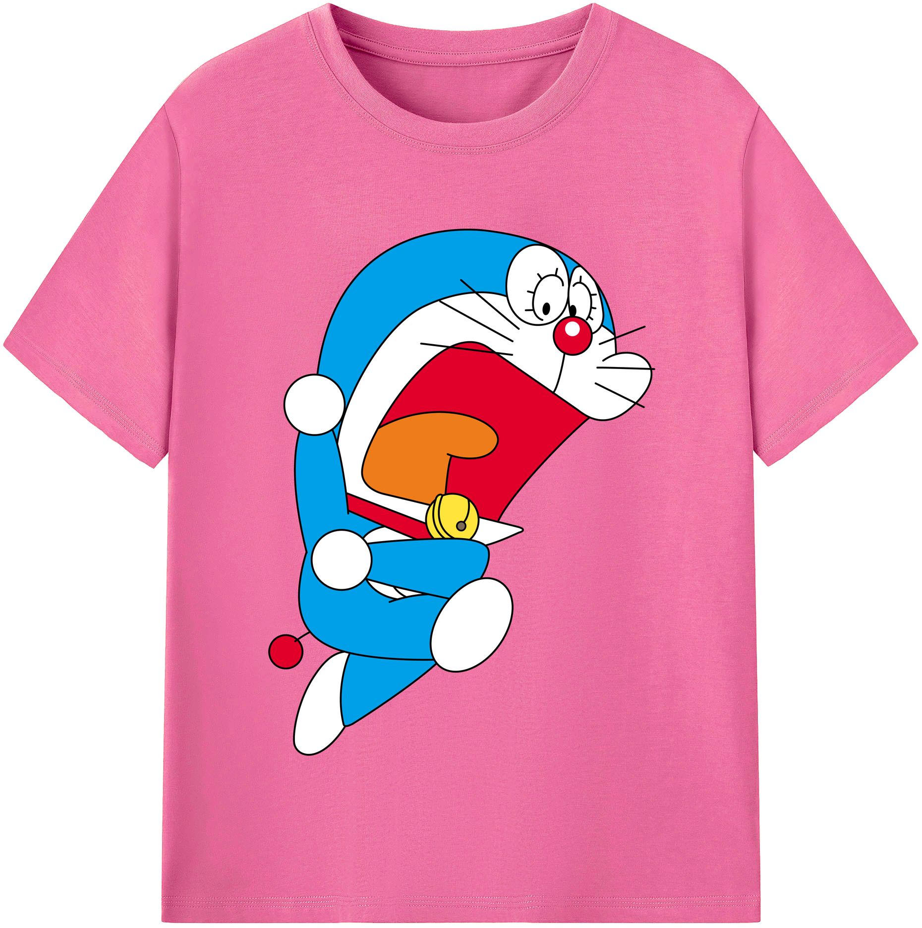 （画像用） ドラえもん Doraemon レディースカジュアルプリントTシャツ（綿100％）